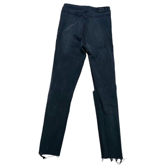 10/$25🦋 H&M &Denim Black Raw Hem Skinny Jeans - Size 25 - Picture 5 of 13